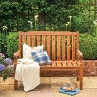 Norfolk Leisure Beeley 120cm Bench Acacia Wood Teak Look