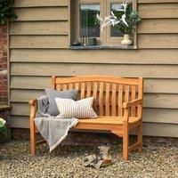 Norfolk Leisure Kingsbury 120 Bench KD Mahogany