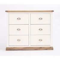 Tropea 6 Drawer Chest of Drawers Chrome Cup Handle