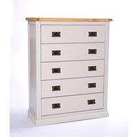 Loreo 5 Drawer Chest of Drawers Bras Drop Handle