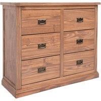 Tirolo 6 Drawer Chest of Drawers Bras Drop Handle