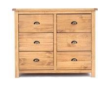 Lugo 6 Drawer Chest of Drawers Brass Cup Handle