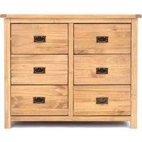 Lugo 6 Drawer Chest of Drawers Bras Drop Handle