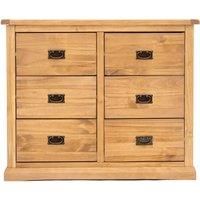 Lucca 6 Drawer Chest of Drawers Bras Drop Handle