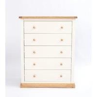 Trevi 5 Drawer Chest of Drawers Wood Knob
