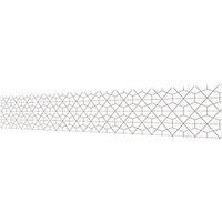 Splashwall Matt Black & white Geometric MDF Splashback (H)600mm (W)2440mm (T)10mm