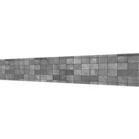 Splashwall Matt Grey Concrete tile effect MDF Splashback (H)600mm (W)2440mm (T)10mm