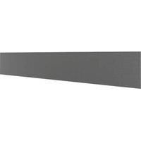 Splashwall Gloss Grey Melamine Splashback (H)600mm (W)2440mm (T)4mm
