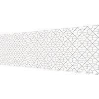 Splashwall Matt Black & white Geometric MDF Splashback (H)1220mm (W)2440mm (T)10mm