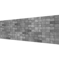 Splashwall Matt Grey Concrete tile effect MDF Splashback (H)1220mm (W)2440mm (T)10mm