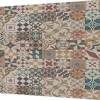 Splashwall Alloy Brown Moroccan Tile Mosaic Aluminium Splashback, (H)800mm (W)900mm (T)4mm