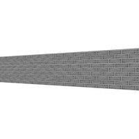 Splashwall Alloy Matt Grey Subway Pattern Aluminium Splashback, (H)750mm (W)2440mm (T)4mm