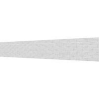 Splashwall Alloy White Cracked Tile Aluminium Splashback, (H)600mm (W)2440mm (T)4mm