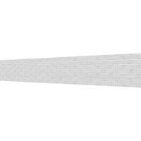 Splashwall Alloy White Cracked Tile Aluminium Splashback, (H)600mm (W)2440mm (T)4mm