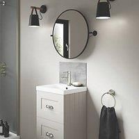 Splashwall Caliza Vanity Splashback Matt Grey 400mm x 250mm x 4mm (333KU)