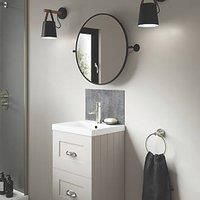 Splashwall Ravello Vanity Splashback Matt Grey 400mm x 250mm x 4mm (745KU)