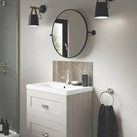 Splashwall Sovanna Vanity Splashback Matt Brown 600mm x 250mm x 4mm (512KU)
