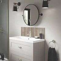 Splashwall Sovanna Vanity Splashback Matt Brown 800mm x 250mm x 4mm (155KU)