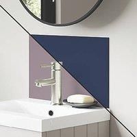 Splashwall Deep Sea / Smoked Rose Vanity Splashback Matt Blue / Purple 400mm x 250mm x 4mm (322KU)