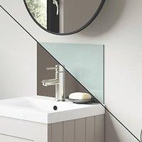 Splashwall Vanity Splashback Gloss Terra Grey / Seabreeze Green 400mm x 250mm x 4mm (490KU)