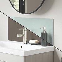 Splashwall Vanity Splashback Gloss Terra Grey / Seabreeze Green 600mm x 250mm x 4mm (588KU)