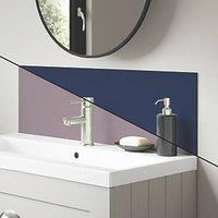 Splashwall Deep Sea / Smoked Rose Vanity Splashback Matt Blue / Purple 800mm x 250mm x 4mm (406KU)