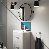 Wetwall Alloy Double-Sided Bathroom Wall Panel Aqua / Cadet 400 x 250mm in Aqua/Cadet