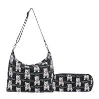 Signare Tapestry Slouch Shoulder Bag for Women with Matching Storage