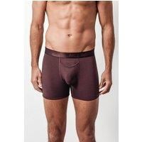 Arlo Hudson Men's Plain Tencel Trunk in Maroon | Size: XL