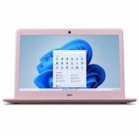 Geo Geobook 110 11.6In 4Gb 128Gb Windows 11 Pink Laptop, Headset, Mouse And Sleeve Bundle