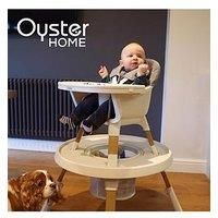 Babystyle Oyster 4 in 1 highchair Moon 6 to 36 M with basket & removable tray