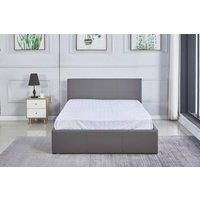 KOSY KOALA Ottoman Storage Leather Bed Side Lift Grey 3ft Single Bed Bonnell Spring high-density foam Mattress