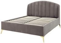 Pettine End Lift Ottoman Bed - Grey / Double