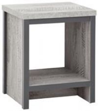 BOSTON RANGE SIMPLE LAMP TABLE SPACIOUS SHELF BED SIDE END TABLE GREY