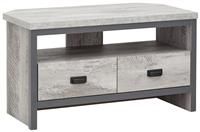 Boston 2 Drawer Corner TV Unit Grey