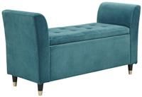 Genoa Window Seat Luxurious Teal Chenille Fabric