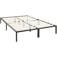 Kore Industrial Design Black Metal Platform Bed - 4ft Small Double & 4ft6 Double (4ft6 Double)