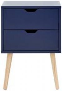GFW Bedside-Cabinet, Wood, Nightshadow Blue, 40 x 56 x 30 cm