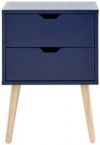 GFW Bedside-Cabinet, Wood, Nightshadow Blue, 40 x 56 x 30 cm