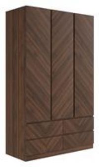 BEDSIDE TABLE WARDROBES CHEST OF DRAWERS CABINET STORAGE UNIT WALNUT BEDROOM