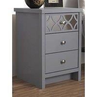Gfw Arianna 3 Drawer Bedside Chest - Grey