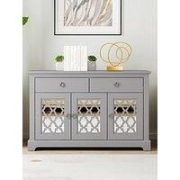GFW Honiton 3 Door 2 Drawer Sideboard Grey