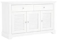 Gfw Salcombe Large 3 Door, 2 Drawer Sideboard - White