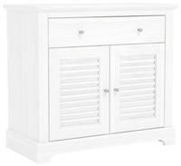 Gfw Salcombe 2 Door, 1 Drawer Compact Sideboard - White