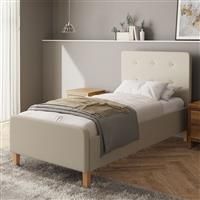 GFW Ashbourne Ottoman Storage Bed 90cm Single Natural