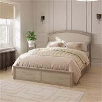 GFW Madrid Kingsize End lift Ottoman Bed - Light Wood