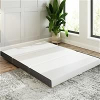 GFW SleepyCastle Foldable Memory Foam Mattress 14cm Deep 90cm Guest Bed Compact & Portable White