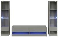 GFW Galicia 3 Piece Furniture Set with 120cm Unit - Grey