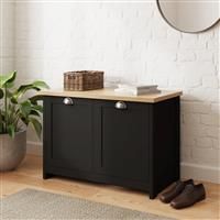 GFW Lancaster Shoe Storage Black, Black