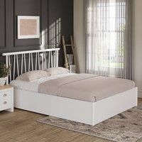 GFW Fusum 135Cm Spindle Ottoman Bed White, White